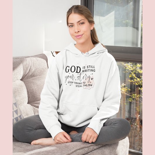 God is nog steeds bezig met het schrijven van je v hoodie