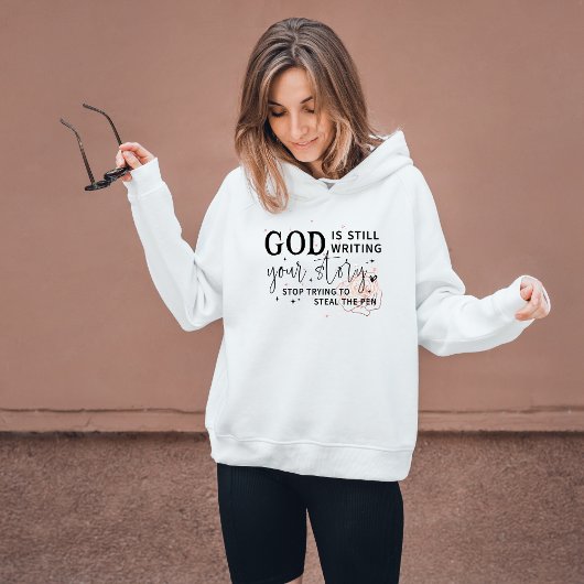 God is nog steeds bezig met het schrijven van je v hoodie