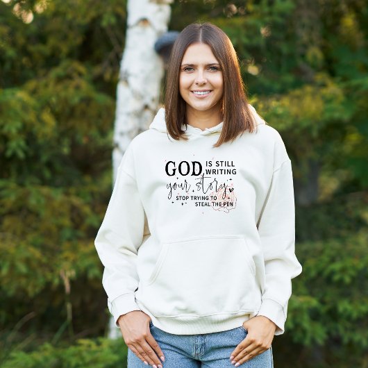 God is nog steeds bezig met het schrijven van je v hoodie