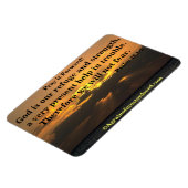God is ons toevluchtsoord Bijbel Quote Magneet (Linkerzijde)