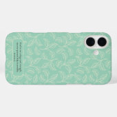 God is ons toevluchtsoord Groen Eenvoudig blad Case-Mate iPhone Case (Achterkant (horizontaal))