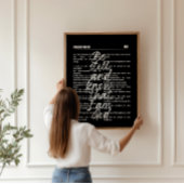 God is ons toevluchtsoord Psalm 46 Herfst muurkuns Poster