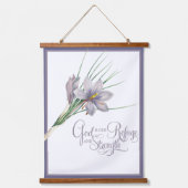 God is ons Vluchtel en onze kracht Hangend Wandkleed (Voorkant)