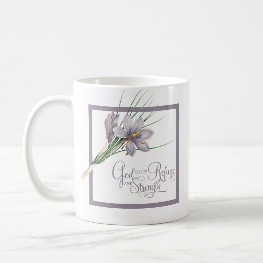 God is ons Vluchtel en onze kracht Koffiemok (Links)