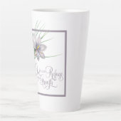 God is ons Vluchtel en onze kracht Latte Mok (Voorkant)