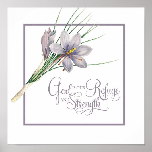 God is ons Vluchtel en onze kracht Poster (Voorkant)