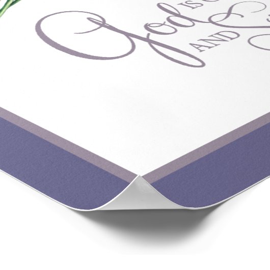 God is ons Vluchtel en onze kracht Poster (Hoek)