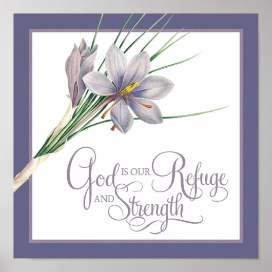God is ons Vluchtel en onze kracht Poster (Voorkant)