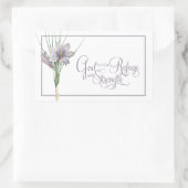 God is ons Vluchtel en onze kracht Rechthoekige Sticker (Tas)