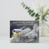 God is ons Vluchtel en Sterke Briefkaart (Staand voorkant)