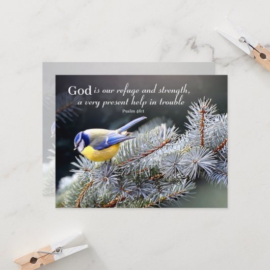 God is ons Vluchtel en Sterkte Kaart (Voorkant / Achterkant in situ)