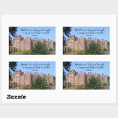 God is ons Vluchtel en Sterkte Rechthoekige Sticker (Vel)