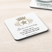 "God is onze dekmantel" Onderzetters (Linkerzijde)