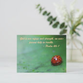 God is onze toevlucht en kracht, een eeuwig cadeau briefkaart (Staand voorkant)