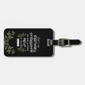 'God is onze toevlucht en kracht' Psalm 46:1 Bagagelabel (Voorkant horizontaal)