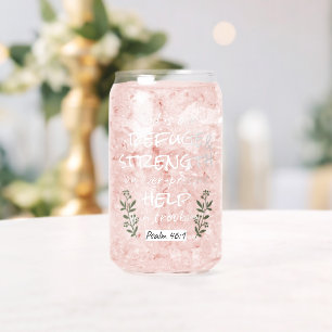 'God is onze toevlucht en kracht' Psalm 46:1 Blikvorm Glas