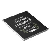 'God is onze toevlucht en kracht' Psalm 46:1 Notitieblok (Schuin)