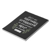 'God is onze toevlucht en kracht' Psalm 46:1 Notitieblok (Linkerzijde)