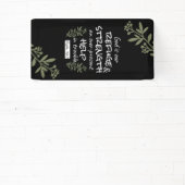 'God is onze toevlucht en kracht' Psalm 46:1 Spandoek (Insitu)