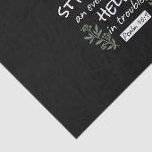 'God is onze toevlucht en kracht' Psalm 46:1 Tissuepapier (Detail)