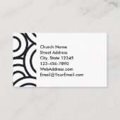 God is onze Vluchtel en Sterke Kerk Gebeurtenis Visitekaartje (Achterkant)