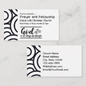 God is onze Vluchtel en Sterke Kerk Gebeurtenis Visitekaartje (Voorkant / Achterkant)