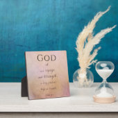 God is onze Vluchtelingstedendeeg met Easel Fotoplaat (Insitu)