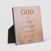 God is onze Vluchtelingstedendeeg met Easel Fotoplaat (Voorkant)