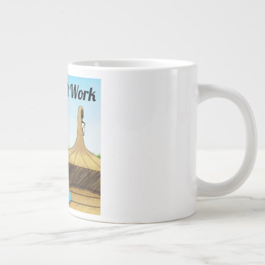 God is op het werk Mok (Rechts)