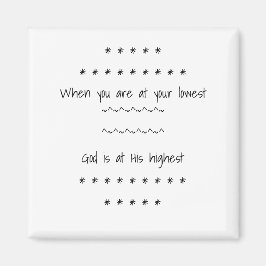 God is op z'n hoogste magneet