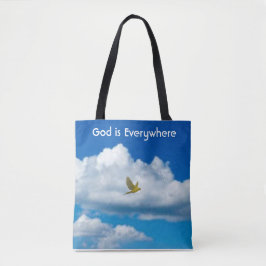 God is Overal Canvas tas