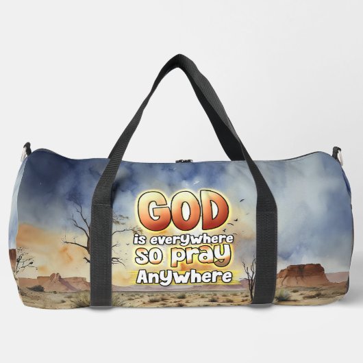 God is overal, dus bid overal plunjezak (Voorkant)