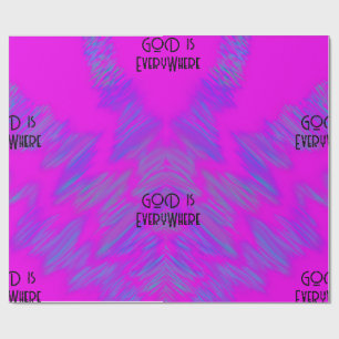 God Is Overal Inpakpapier - Geschenk voor Gelovige