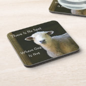 God is overal schaap bier onderzetter (Linkerzijde)