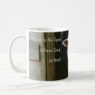 God is overal schaap koffiemok