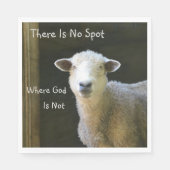 God is overal schaap servet (Voorkant)