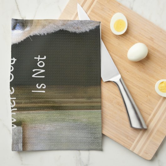 God is overal schaap theedoek (Quarter Fold)