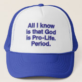 God is pro-leven trucker pet (Voorkant)