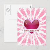 God is pure liefde briefkaart (Voorkant / Achterkant)