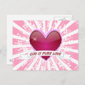 God is pure liefde briefkaart (Voorkant / Achterkant)