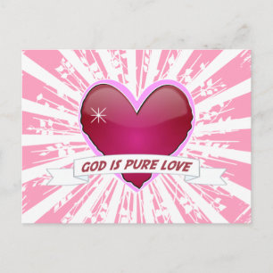 God is pure liefde briefkaart