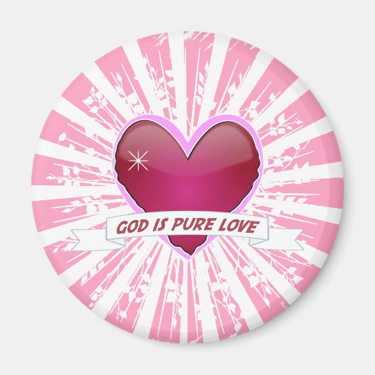 God is pure liefde magneet (Voorkant)
