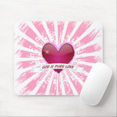 God is pure liefde muismat (Met muis)