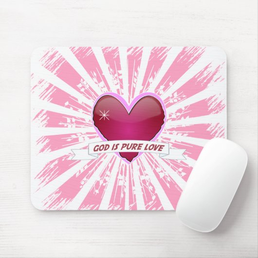 God is pure liefde muismat (Met muis)