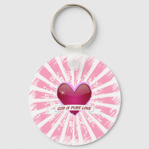 God is pure liefde sleutelhanger