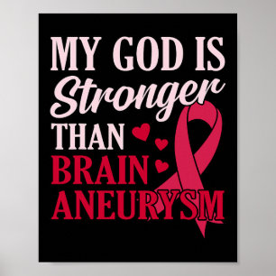 God is sterker dan bewustzijn van hersenaneurysma  poster