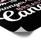 God is sterker dan de oorlog tegen borstkanker poster (Hoek)