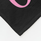 God is sterker dan een roze borstkankerlint fleece deken (Hoek)