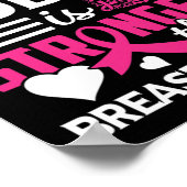 God is sterker dan het bewustzijn van borstkanker poster (Hoek)