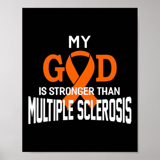 God is sterker dan het bewustzijn van multiple scl poster (Voorkant)